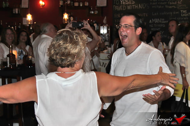 Tiburon's Basil Destefano dancing the night away Tiburon Rum Celebrates with Launch Party in San Pedro, Belize