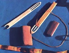 Tools for making a fishing gill net