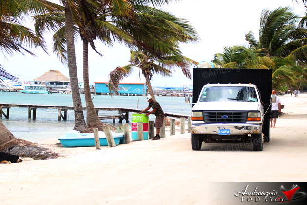 100 Eye-popping Trash Bins Distributed in San Pedro Town 100 Eye-popping Trash Bins Distributed in San Pedro Town