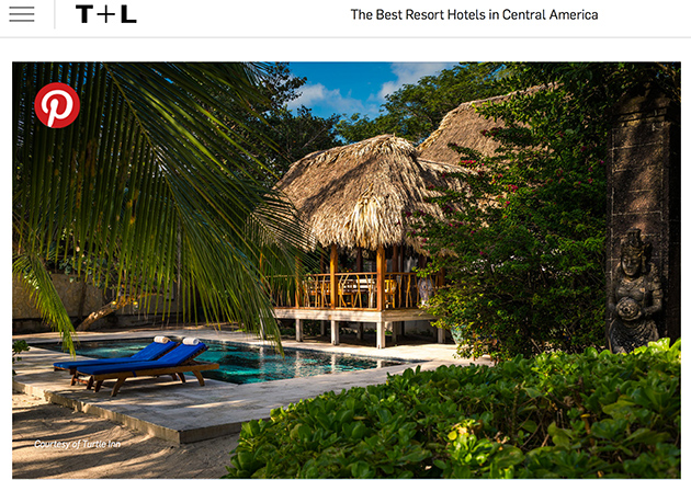 Turtle Inn, Placencia Top Five hotels in Central America Belize On Top of Travel + Leisure World’s Best Awards Survey