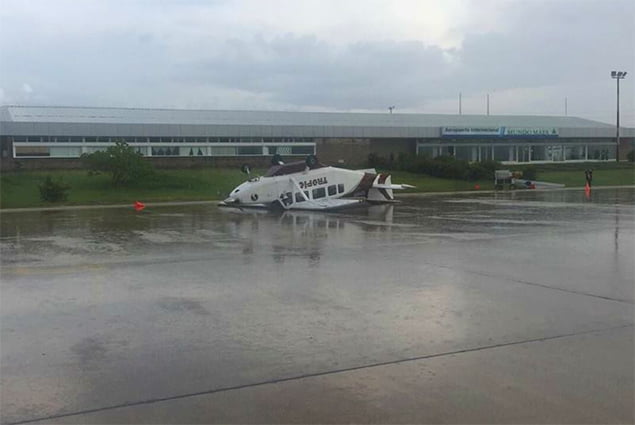 Freak Storm In Guatemala Damages Tropic Aircraft