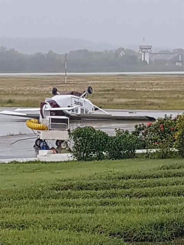 Freak Storm In Guatemala Damages Tropic Aircraft