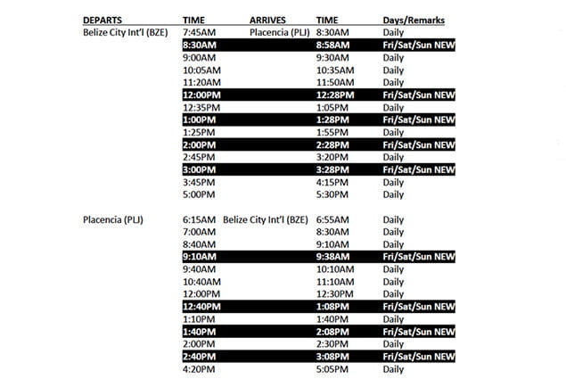 Tropic Air Adds Flight Between Belize City International and Placencia