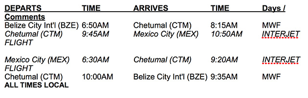 Tropic Air Commences Service to Chetumal, Mexico