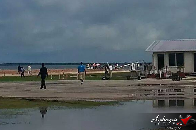 Tropic Air Plane Runs off Belize City Runway into Water
