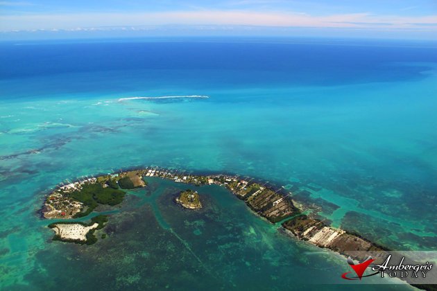 Clear Skies and Crystalline Waters in Belize 3 View from the Friendly Skies of Belize overlooking the Great Caribbean Sea