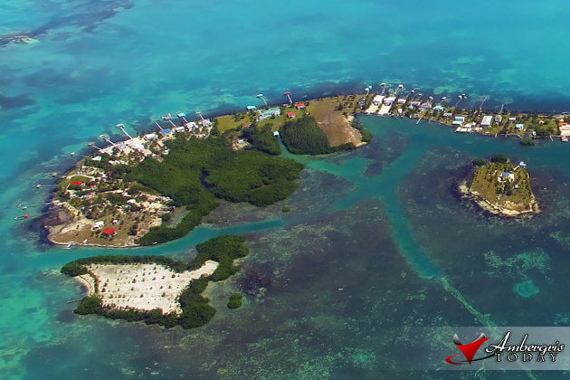 Clear Skies and Crystalline Waters in Belize 4 View from the Friendly Skies of Belize overlooking the Great Caribbean Sea