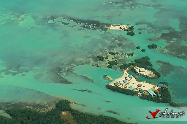 Clear Skies and Crystalline Waters in Belize 5 View from the Friendly Skies of Belize overlooking the Great Caribbean Sea