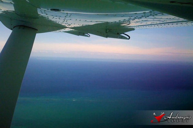 Clear Skies and Crystalline Waters in Belize 8 View from the Friendly Skies of Belize overlooking the Great Caribbean Sea