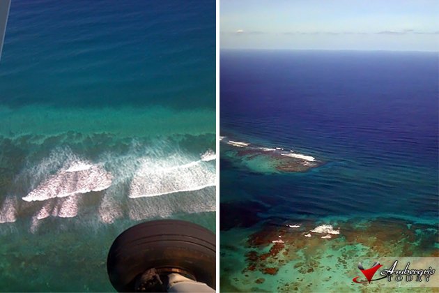 Clear Skies and Crystalline Waters in Belize 10 View from the Friendly Skies of Belize overlooking the Great Caribbean Sea