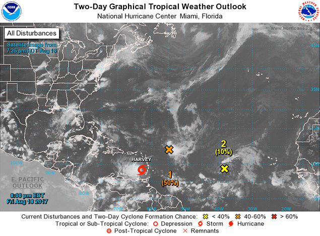 Tropical Storm Harvey Sets Sights on Belize