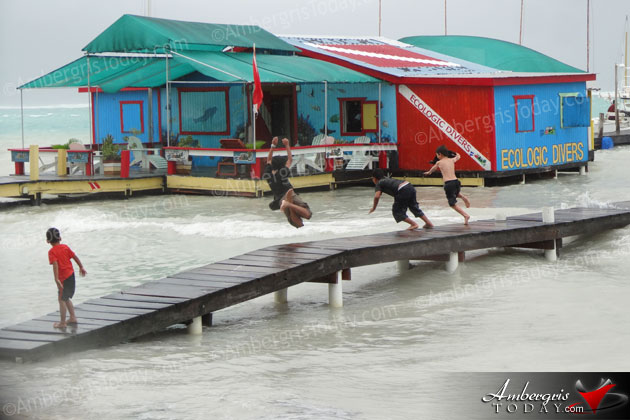 Never Underestimate a Small Tropical Depression, Belize Drenched Never Underestimate a Small Tropical Depression, Belize Drenched