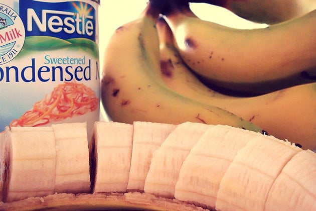 Banana with Condensed Milk