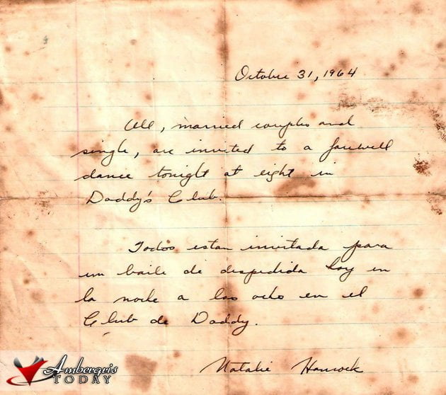 Publicizing News In The Past 1 Letter Invitation for a farewell for Nathalie Hancock