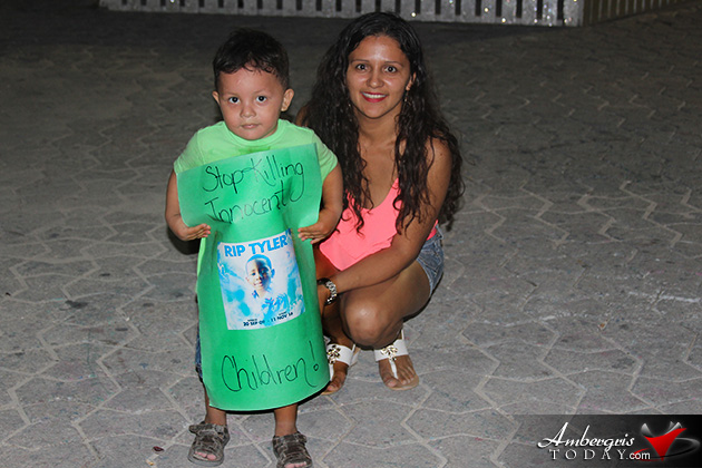 Tearful Candle Light Vigil Creates Awareness for Gun Violence in Belize