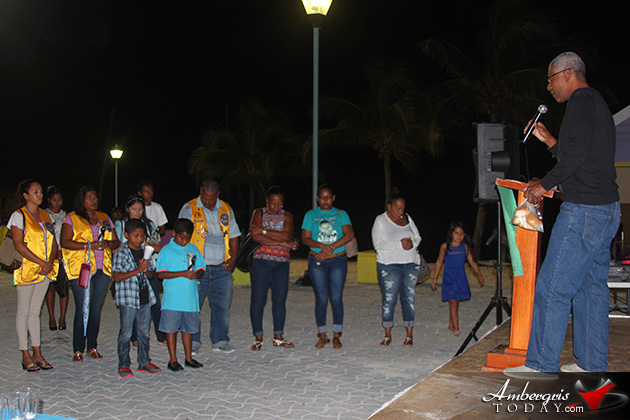 Tearful Candle Light Vigil Creates Awareness for Gun Violence in Belize