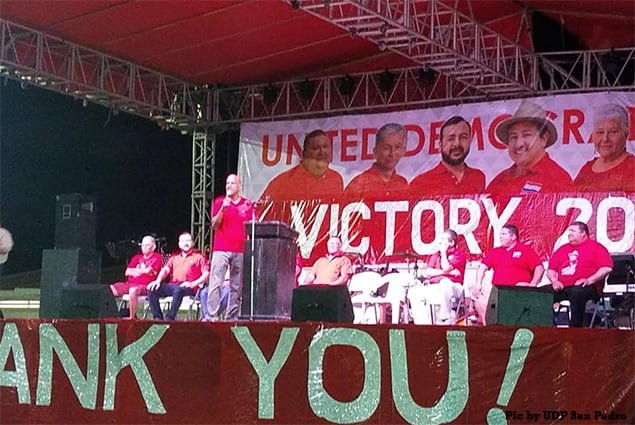 San Pedro UDP Victory Rally