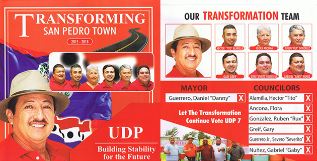 San Pedro UDP Presents Town Council Manifesto 2015-2018 San Pedro UDP Feel Strong About Manifesto 2015-2018