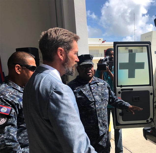 U.S. Embassy Hands Over Ambulance and Medical Equipment to Belize Coast Guard