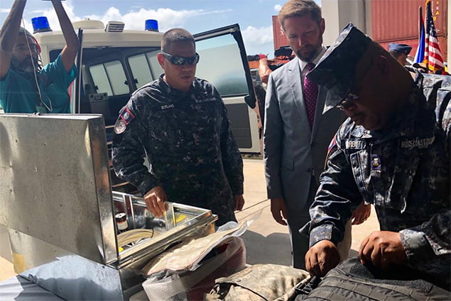 U.S. Embassy Hands Over Ambulance and Medical Equipment to Belize Coast Guard