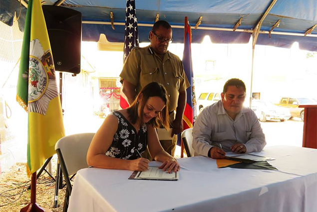 US Embassy Donates Fingerprint Machines to Belize Police Department