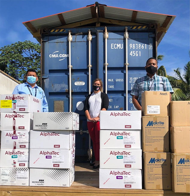 U.S. Embassy Delivers Personal Protective Equipment to Central Medical Lab 