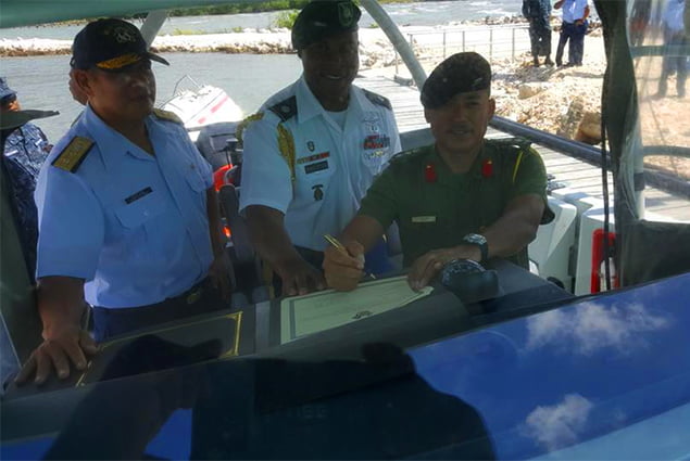 US Government Hands Over Counter-Narcotics Equipment to Belize Coast Guard
