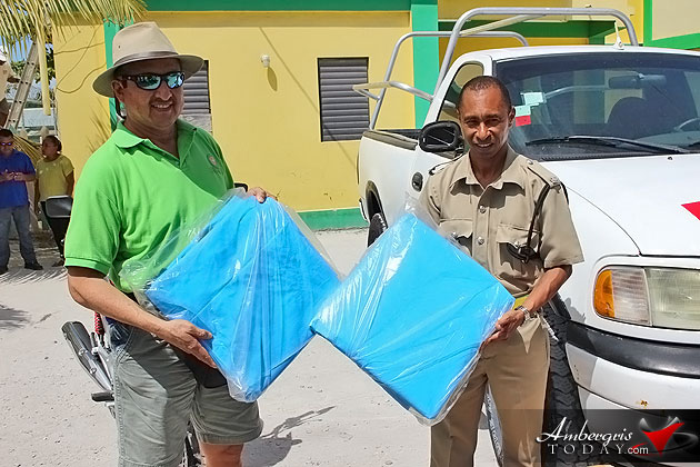 The San Pedro Town Council also donated some body bags to the Police Department San Pedro Town Council Donates Truck and Motorcycle to Police Department