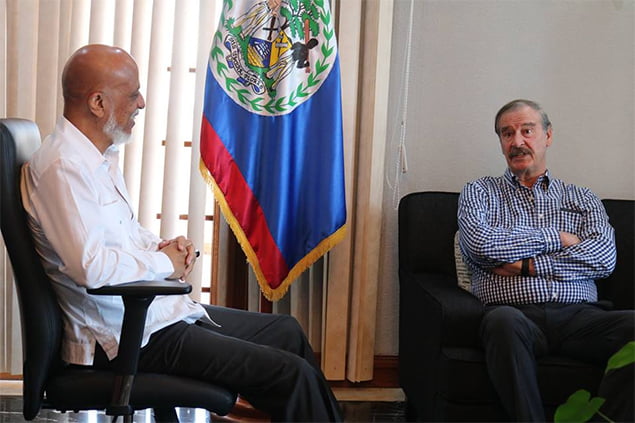Former Mexican President Vicente Fox Visits Belize