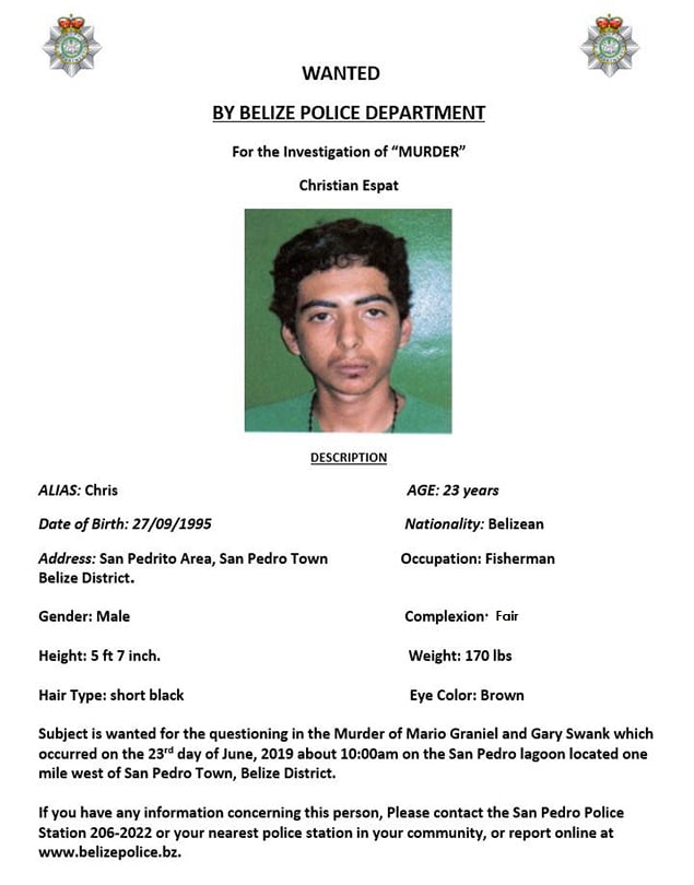 Chris Espat Wanted For Double Murder in San Pedro