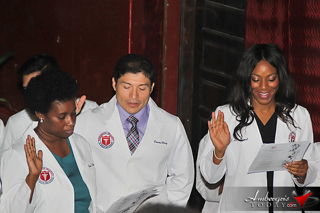 Washington University of Health and Science (Belize) Holds White Coat Ceremony