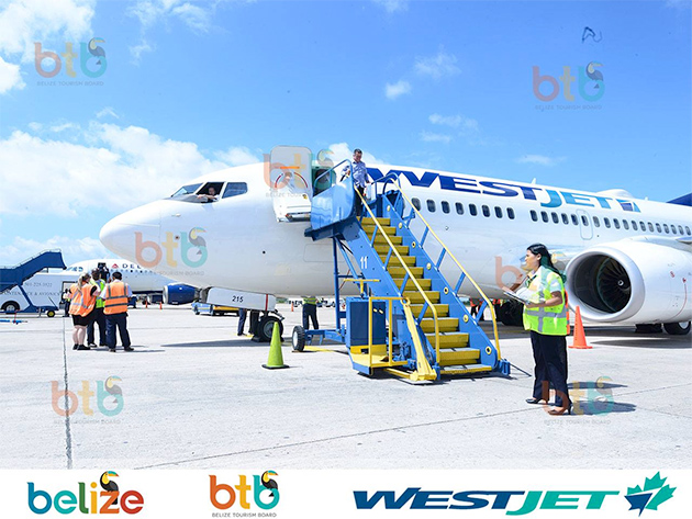 WestJet Touches Down in Belize, Direct Connection to Canada