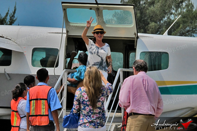 Montserrat Oliver, Yolanda Andrade and Barbara Coppel enjoying Easter in Ambergri