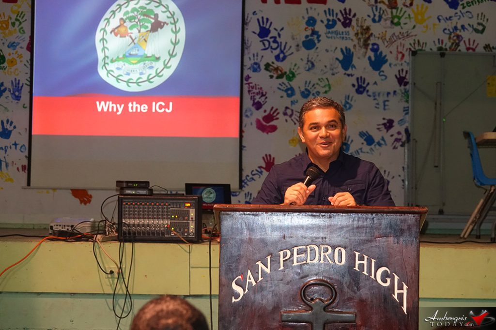Ambassador of Belize to Guatemala Talks Territorial Dispute with Island Students 7