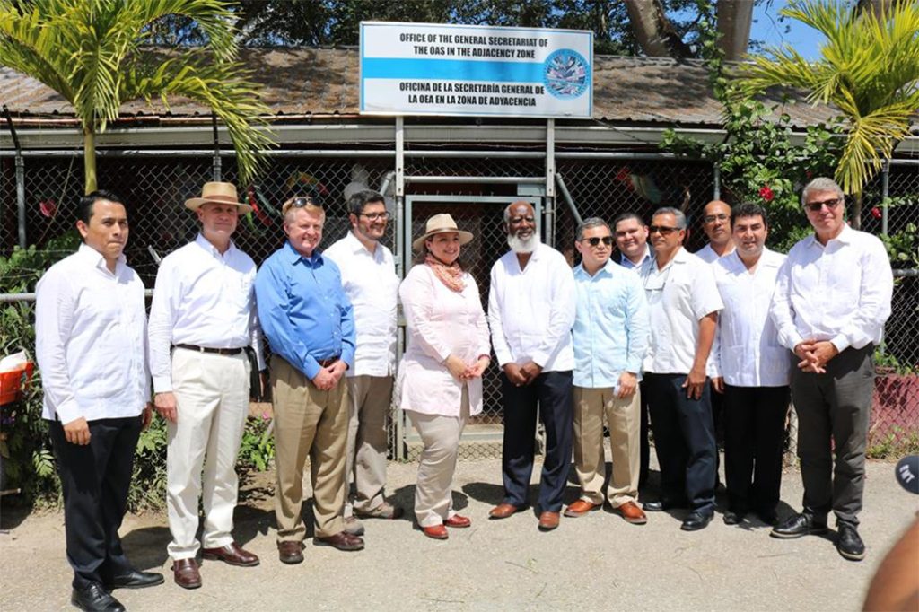 Foreign Ministers of Belize and Guatemala Pay Visit to The OAS Office in the Adjacency Zone 15