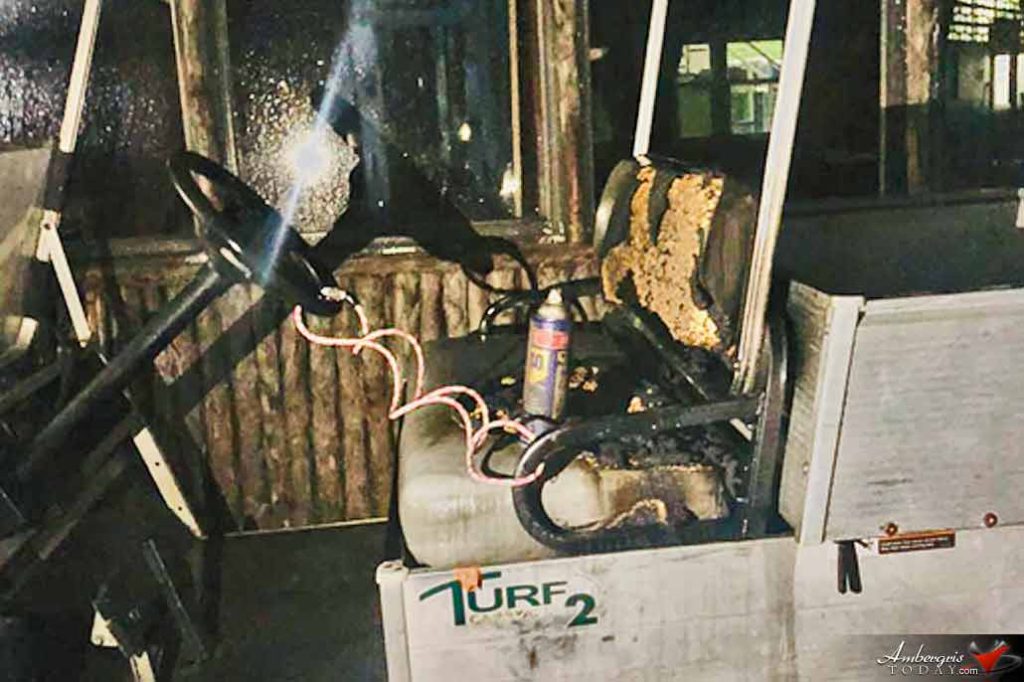 Arsonist Lights Golf Cart on Fire Next to Elvi's Kitchen 5