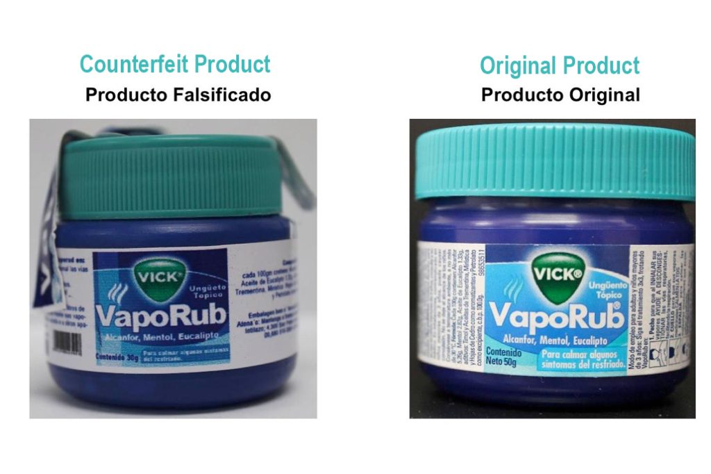 Counterfeit Vick VapoRub Identified in Belize 1