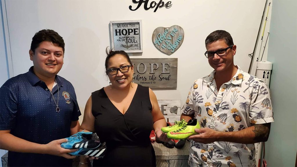 Ambergris Caye Masonic Lodge Donates Soccer Shoes to Hope Haven 14