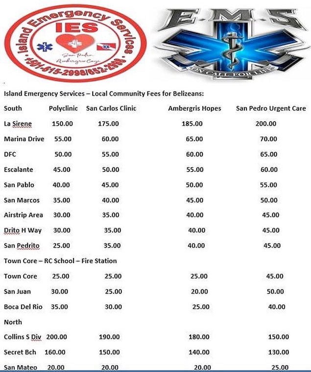 Island Emergency Services Announces Local Rates