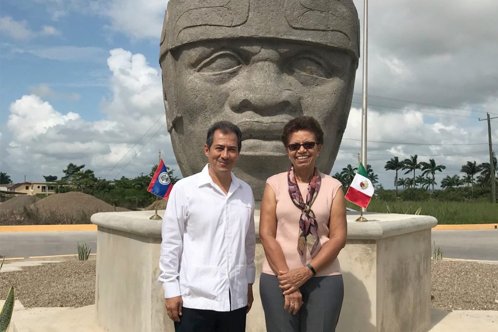 Colossal Olmec Head Offered by Mexico as Gift to Belizean People 16