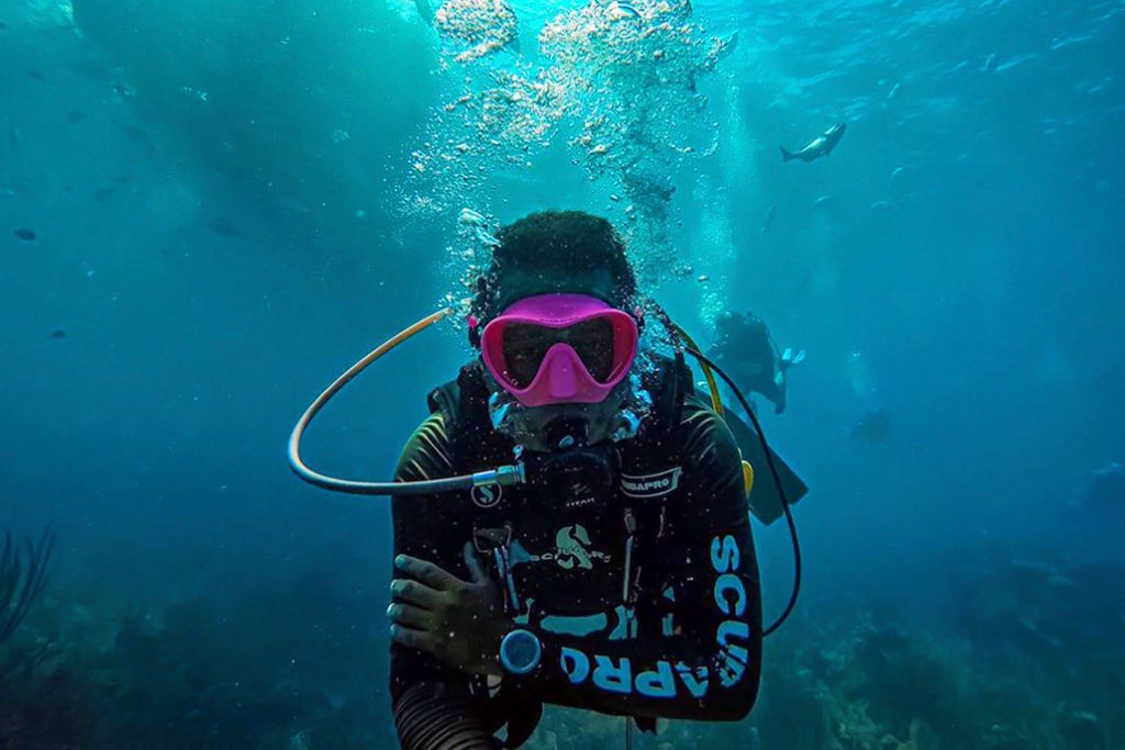 Underwater Selfie at Lighthouse Reef Atoll 3