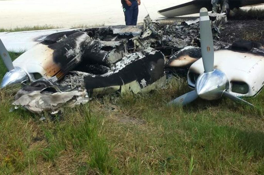 Burnt Airplane Found in The Belize Mexico Border 25
