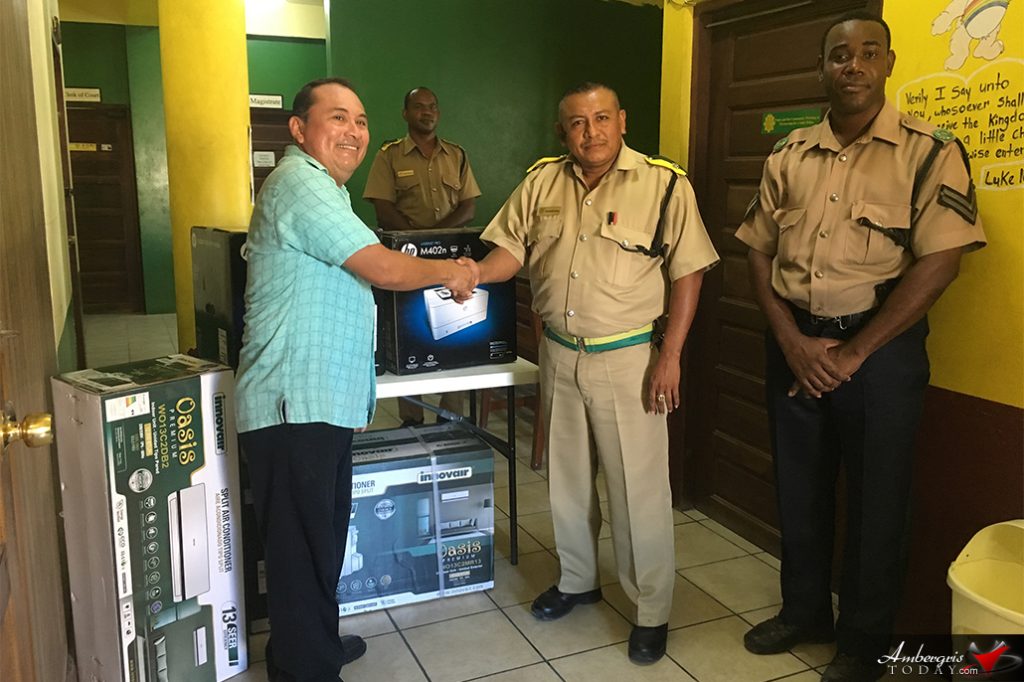 PUP Standard Bearer Donates AC and Printers to Police Department 1