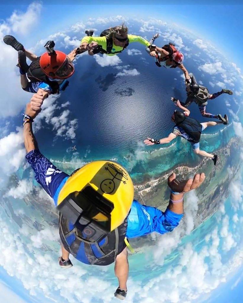 Skydivers Plunge Over San Pedro and Great Blue Hole 13