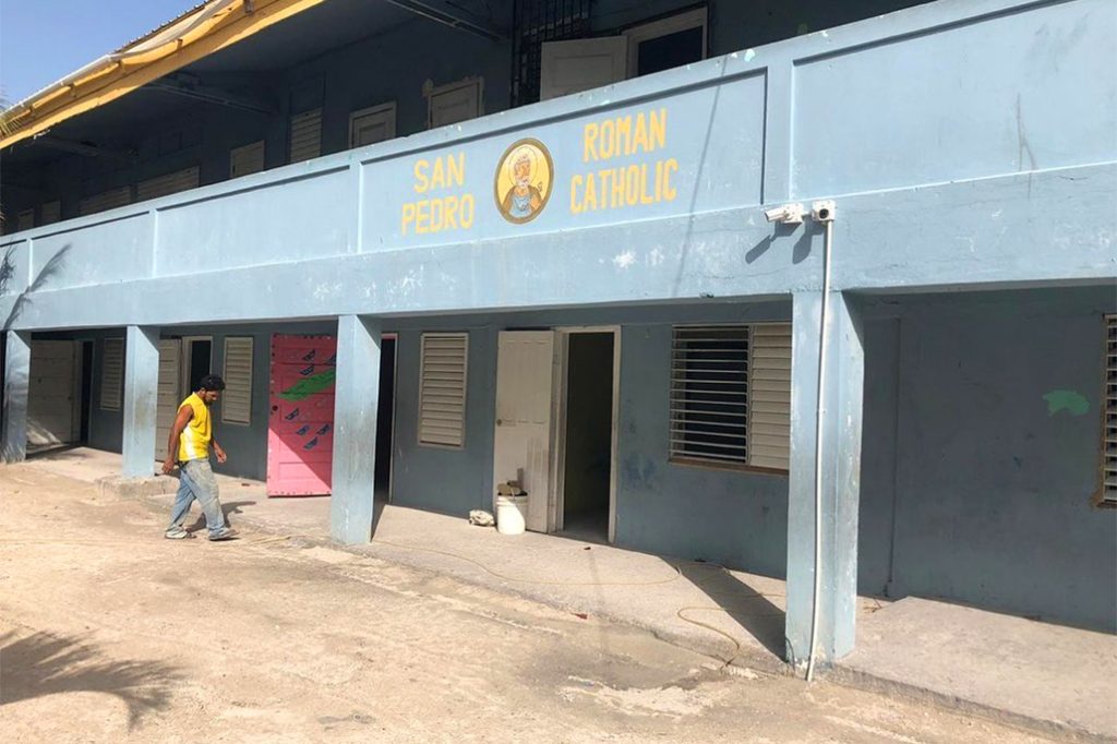 Blue Water Grill and Companies Tile Classrooms at Primary School 1