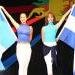Flag Dance - Miss Guatemala and Miss Honduras