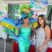 Miss San Pedro Yakarelis Hernandez with a representative of San Pedro Water Jets International