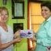 Mayor Paz presents gifts to Friends from Wilmington, North Carolina