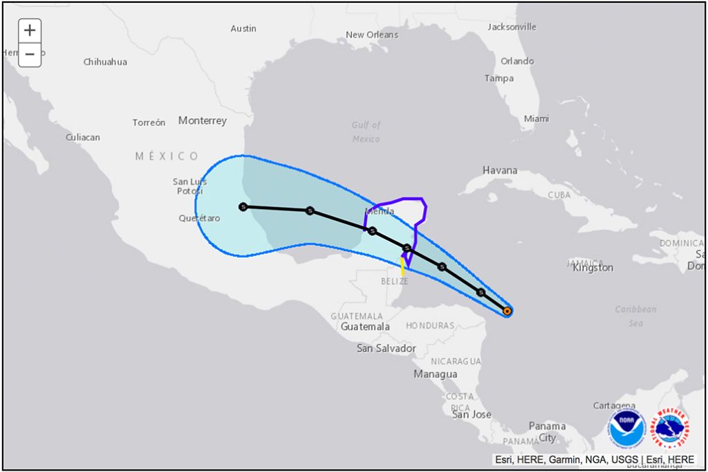 Belize Issues Tropical Storm Watch as Potential Tropical Cyclone Approaches 18