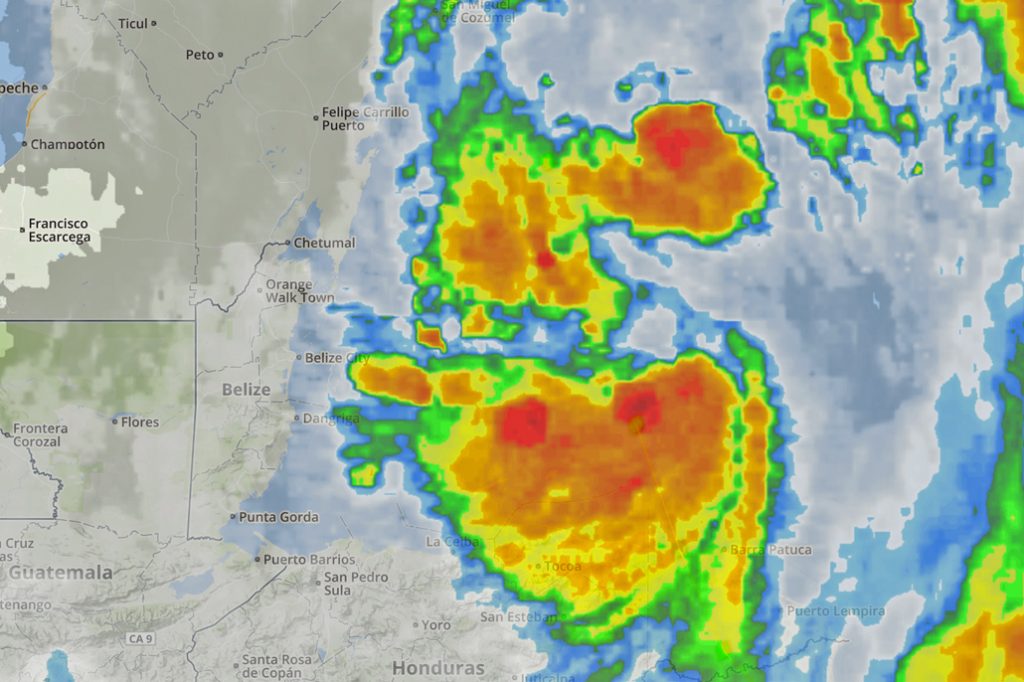 Tropical Storm Nate Maintains North-Northwest Track Away from Belize 2